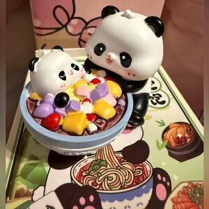🆕 Cute Panda Dessert Figurine